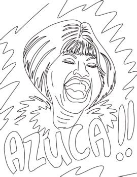 Celia Cruz Wikipedia Celia Cruz Coloring Page - Celia Cruz Coloring Page