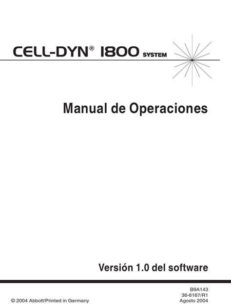 cell dyn 1800 manual