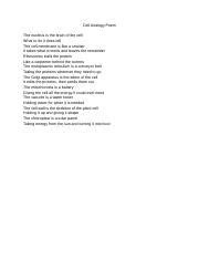 cell membrane poem