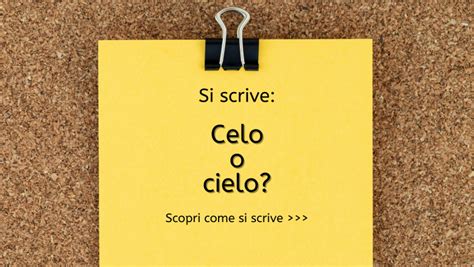 celo come si scrive