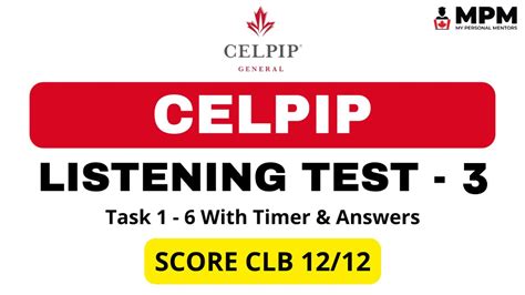 Celpip Listening Sample Test
