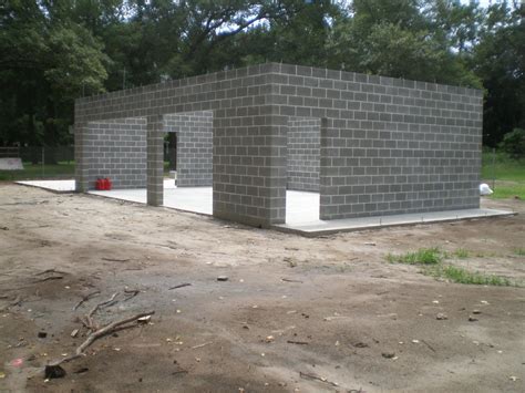 Cement Block Garage Plans