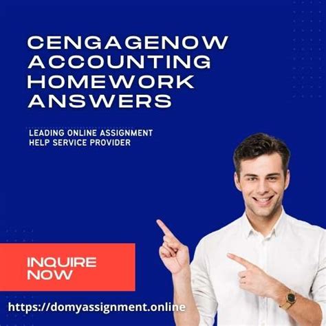 Read Online Cengagenow Accounting Answers Homework 