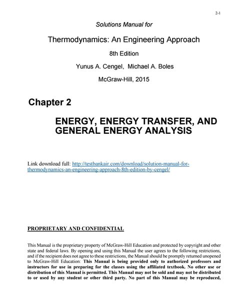 Download Cengel Thermodynamics 7Th Solutions Manual 