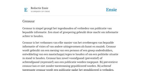 censuur definitie