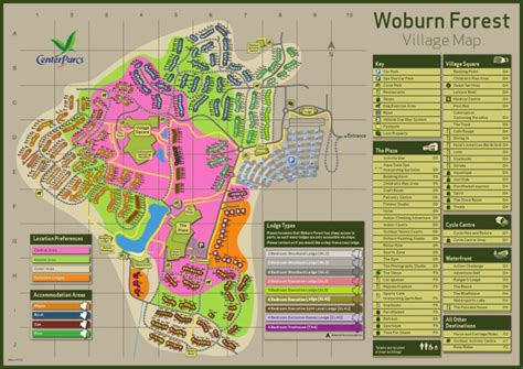 Center Parcs Woburn Map