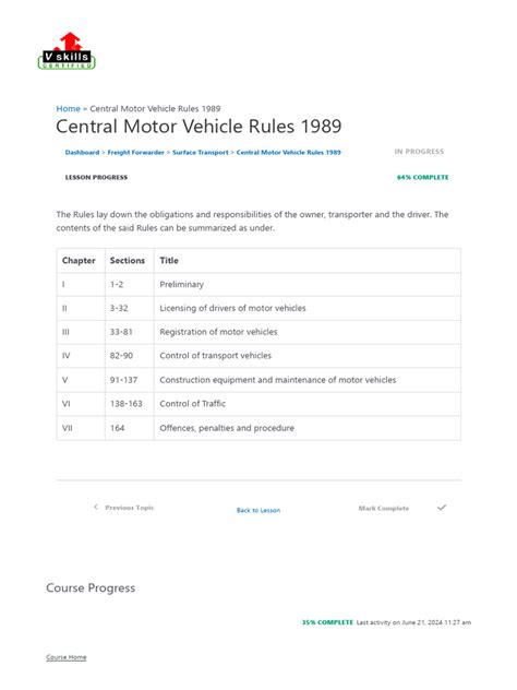 central motor vehicle rules updated