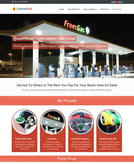 Centralfuel Gas And Oil Station Wordpress Theme Inkthemes Gas Station Coloring Pages - Gas Station Coloring Pages