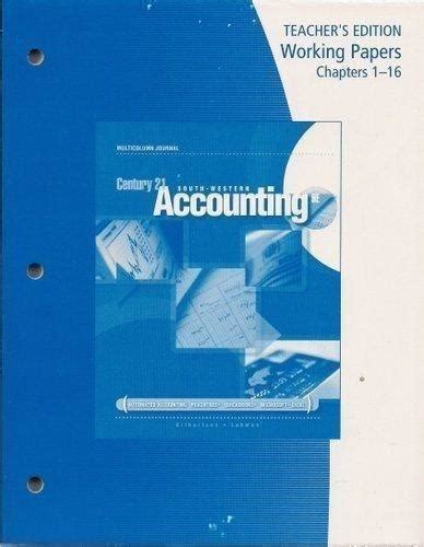 Read Online Century 21 Southwestern Accounting 9E Answer Key 