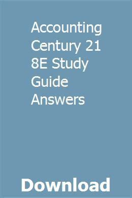 Full Download Century21 Accounting 8E Study Guide Sheet 