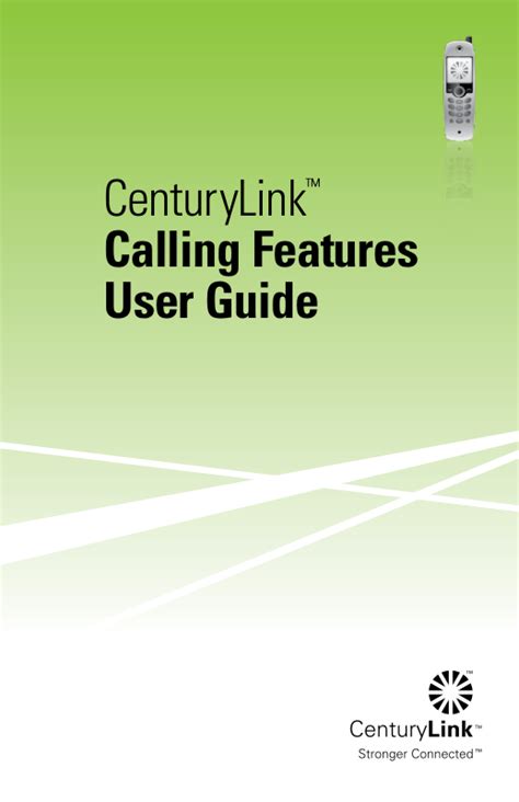 Download Centurylink Calling Features User Guide 
