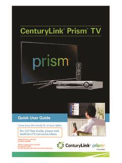 Read Online Centurylink Prism Tv Guide 