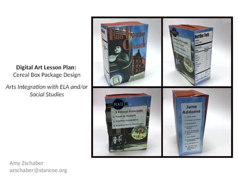 Cereal Box Design Lesson Plan