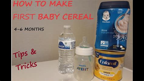 cereal in formula age