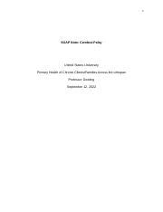 Cerebral Palsy Soap Note