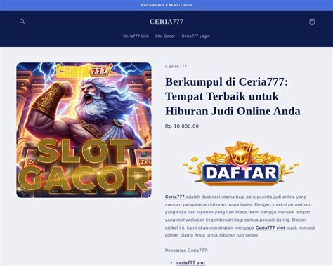 CERIA777 LOGIN - CERIABET Link Situs Slot Gacor Maxwin Hari Ini Gampang