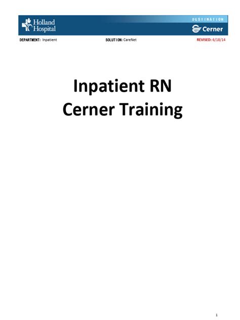 cerner training manual