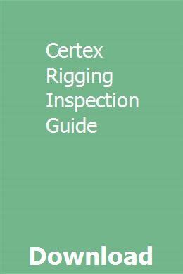 Download Certex Rigging Inspection Guide 