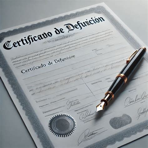 Certificado De Defuncion