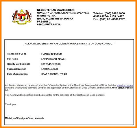 certificate of good conduct malaysia form