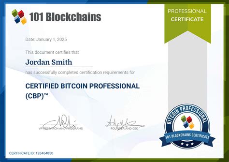 Certified Bitcoin Professional