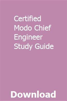 Read Certified Chief Engineer Study Guide 