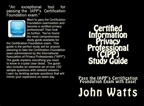 Read Certified Information Privacy Professional Study Guide Pass The Iapp S Certification Foundation Exam With Ease 
