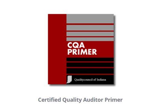 Read Online Certified Quality Auditor Cqa Primer Solution Text 