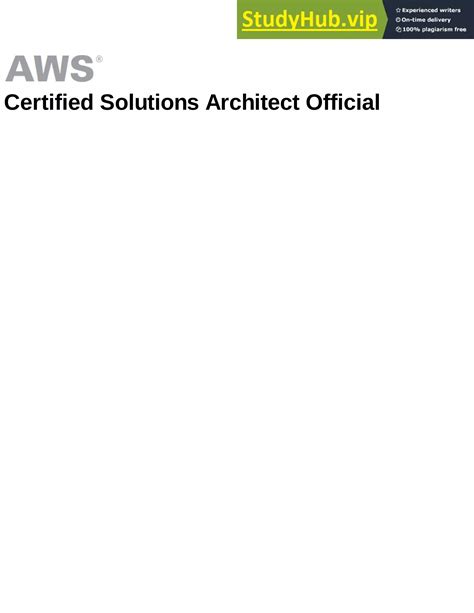Full Download Certified Solutions Architect Official Study 