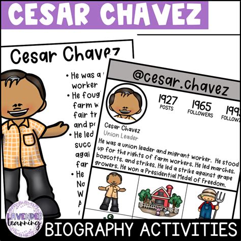 cesar chavez biography timeline activities