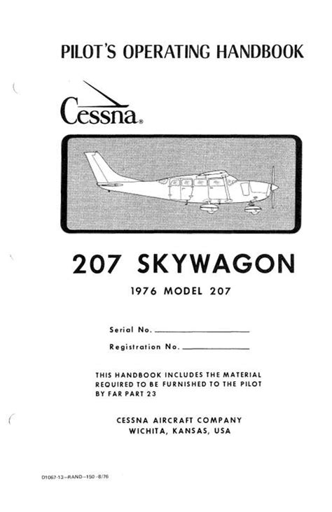 Cessna 207 Poh