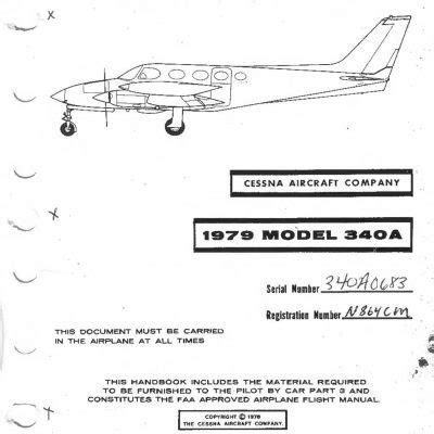 cessna 340a poh