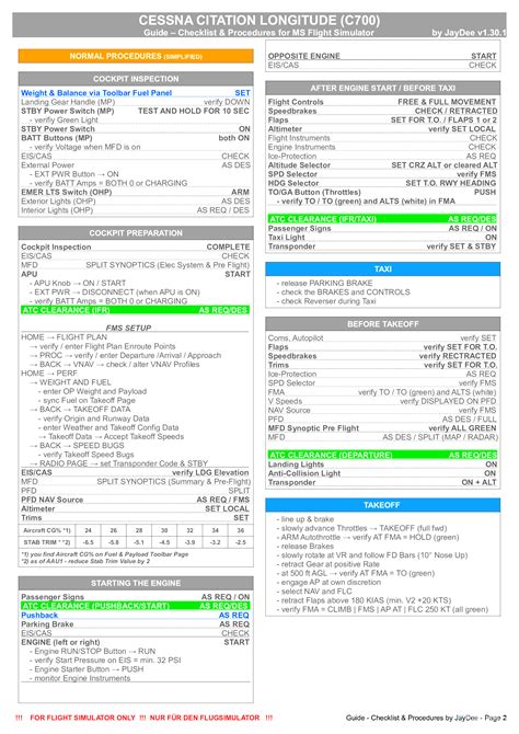 cessna citation bravo checklist