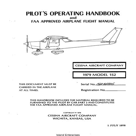 Read Cessna 152 Flight Manual 