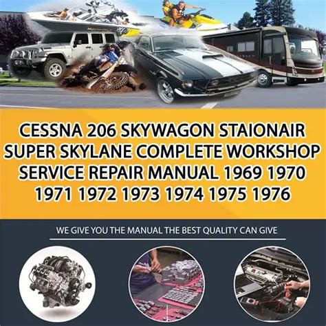 Read Cessna 206 Skywagon Staionair Super Skylane Complete Workshop Service Repair Manual 1969 1970 1971 1972 1973 1974 1975 1976 