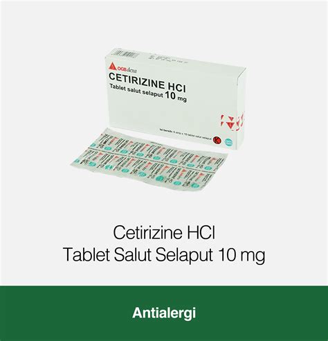 cetirizine 10 mg obat apa