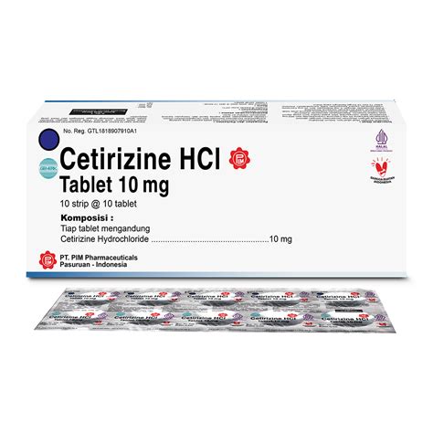 cetirizine hcl 10 mg obat apa
