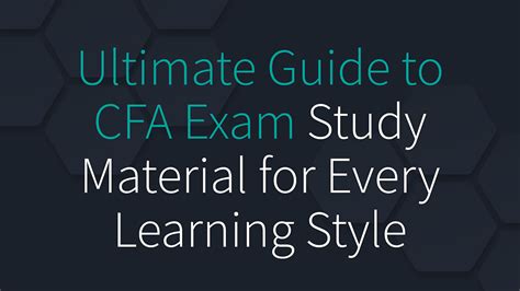 Cfa Exam Study Guide Fanshiliuore