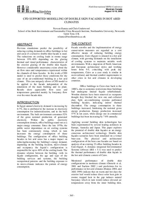 Cfd Supported Modelling Of Double Skin Facades In Hot Arid