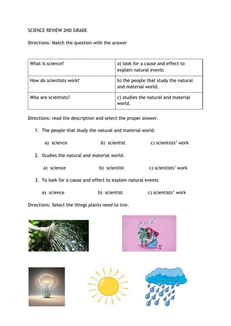 Cfisd Science 2nd Grade Study Guide