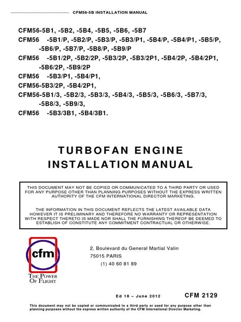 Cfm56 5b Engine Manual