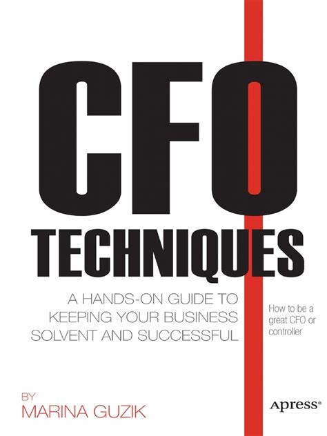 Cfo Techniques A Hands On Guide To Keeping Your Business Solvent And Successful