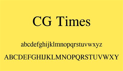 Cg Times Font
