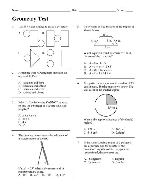 Ch 10 Geometry Test