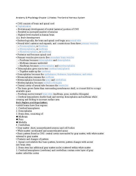 ch 12 anatomy answers
