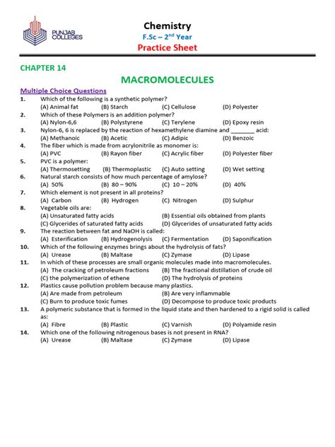 ch 14 chemistry section assessments answers