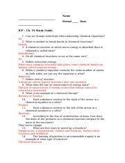 ch 19 study guide earth science answers