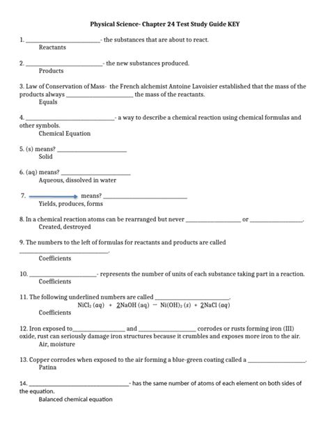 Ch 24 Study Guide Earth Science Anwers