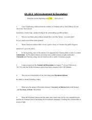 Full Download Ch 22 Section 2 Us Involvement And Escalation Guided Reading 