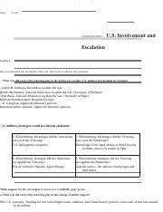 Full Download Ch 22 Section 2 Us Involvement And Escalation Guided Reading 